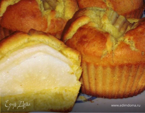 Грушевые маффины с корицей Грушевые маффины с корицей