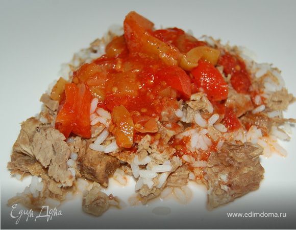 Лечо (заготовка на зиму) + Рис с мясом Лечо (заготовка на зиму) + Рис с мясом