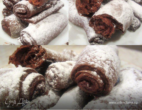 Шоколадное печенье "Дровишки под снегом"