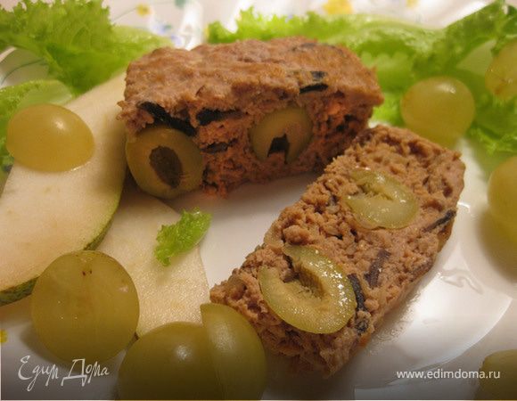 Паштет с фруктовым салатом