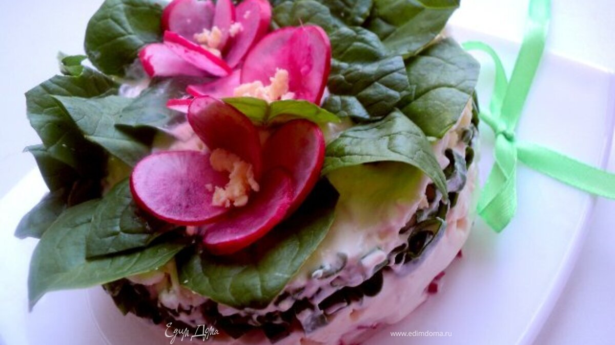 Салат «Фиалки»