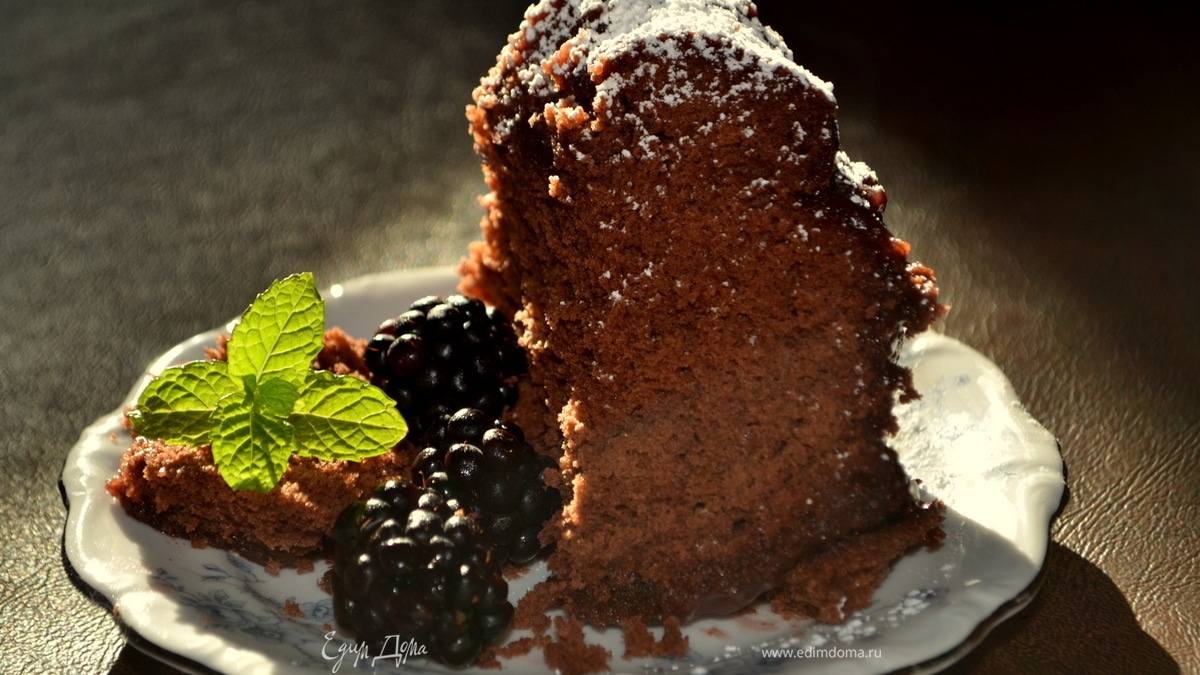 Шоколадный винный кекс