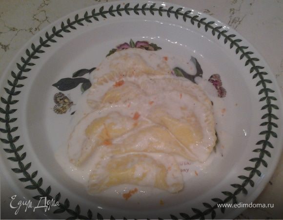 полумесяцы в цитрусовой фондуте (mezzelune alla fonduta di agrumi) полумесяцы в цитрусовой фондуте (mezzelune alla fonduta di agrumi)