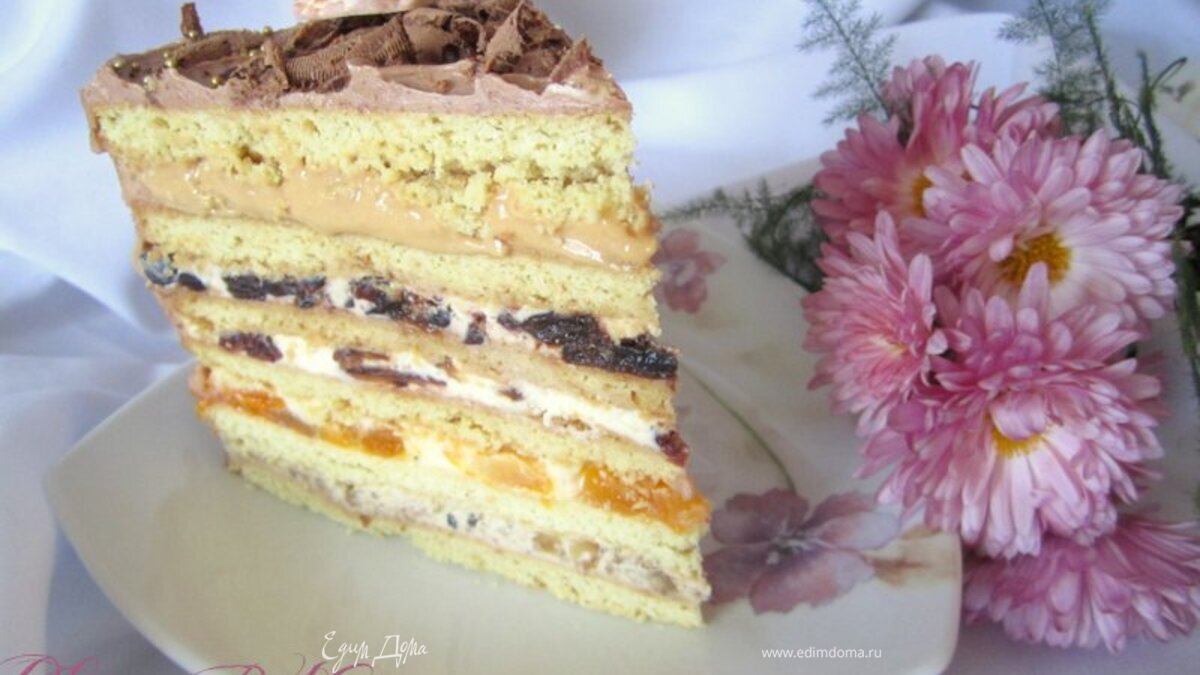 Торт "Песочный с разными начинками"