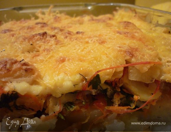 Судак, запеченный с овощами Судак, запеченный с овощами