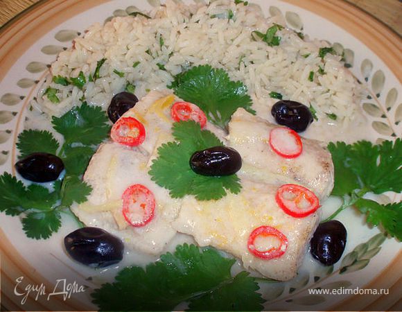 Филе пангасиуса в кокосовом молоке