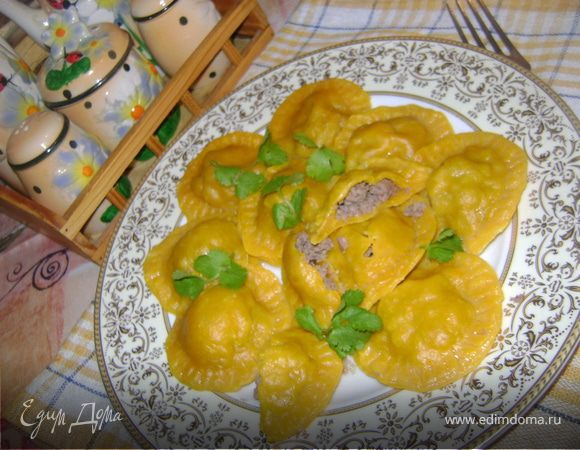 Тыквенные пельмешки Тыквенные пельмешки