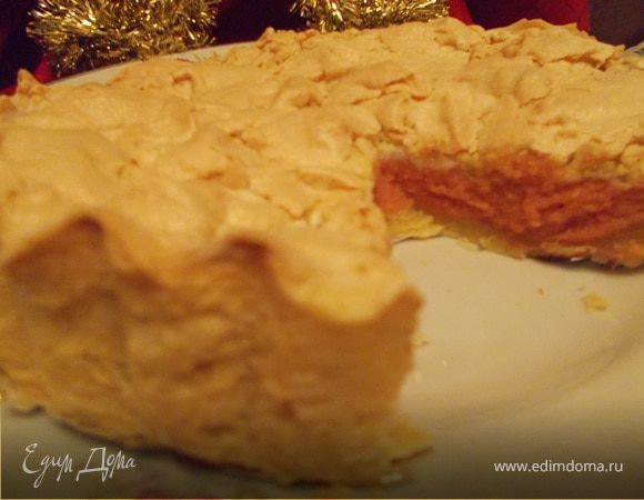 Клюквенно-апельсиновый пирог с меренгой Клюквенно-апельсиновый пирог с меренгой