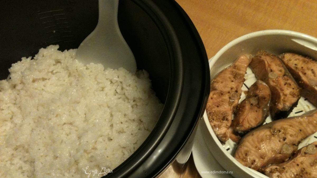 Семга на пару