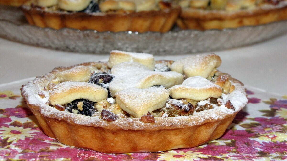 Бельгийские тарталетки с фруктово-ореховой начинкой