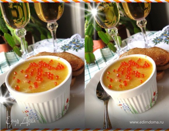 Паштет из семги с красной икрой и вином
