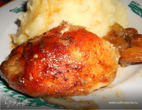 Куриные грудки с изюмом и курагой