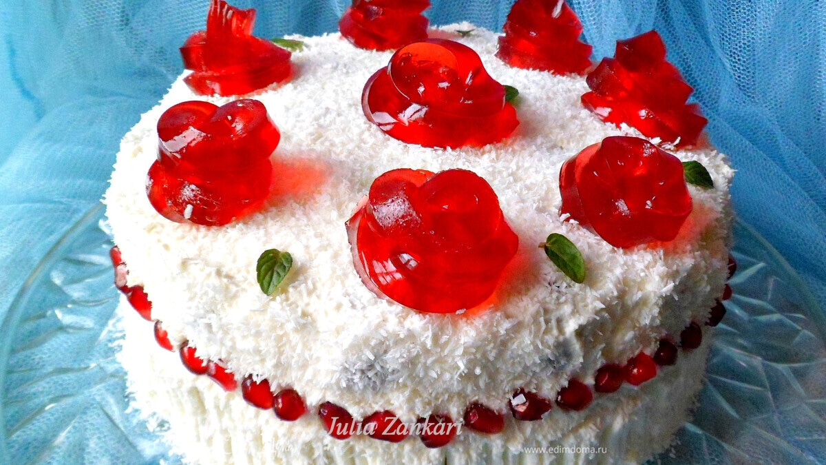 Торт "Розы на морозе"