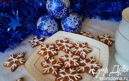 Рецепт Печенье "Снежинки" в подарок друзьям и близким к Новому году