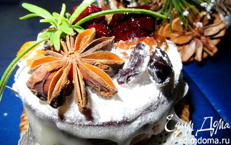 Рецепт Английский рождественский фруктовый кекс