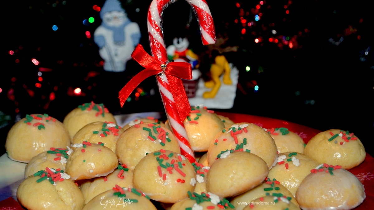 Итальянское печенье с цветной крошкой