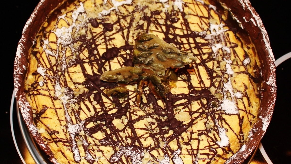 Тыквенный чизкейк на основе теста пипаркук