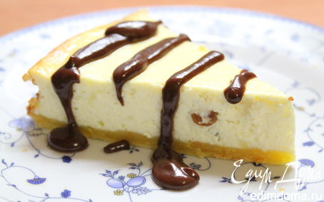 Рецепт Творожно-цитрусовый кейк с шоколадной глазурью