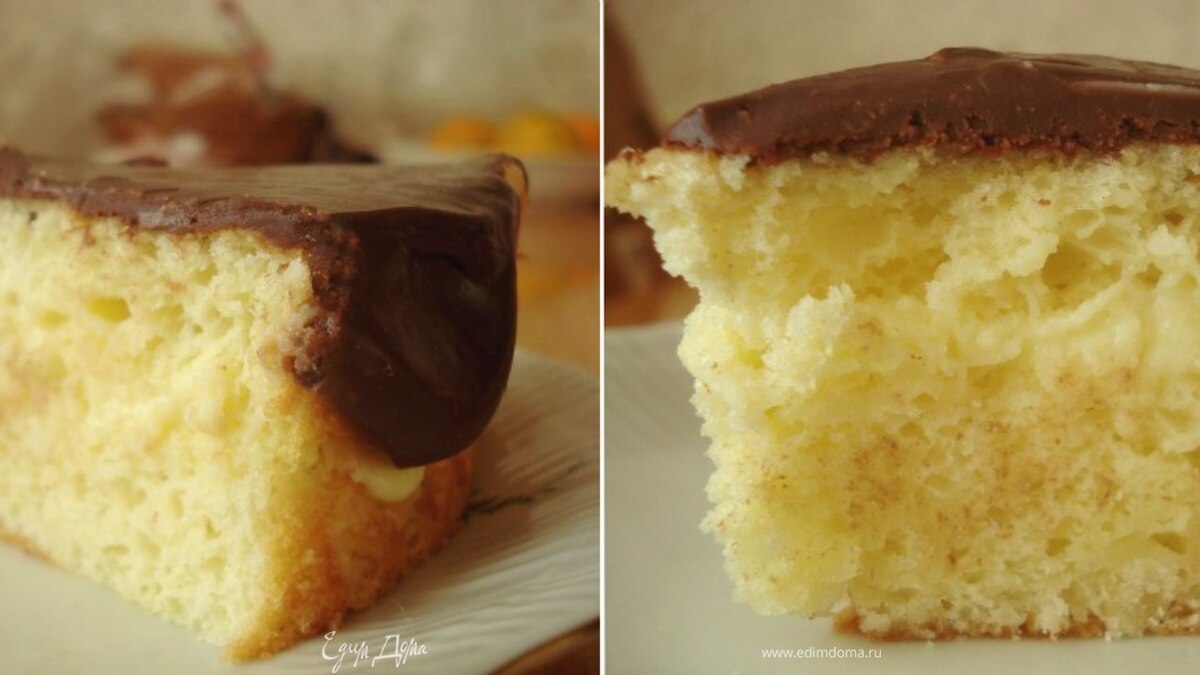 Бостонский кремовый пирог (Boston cream pie)