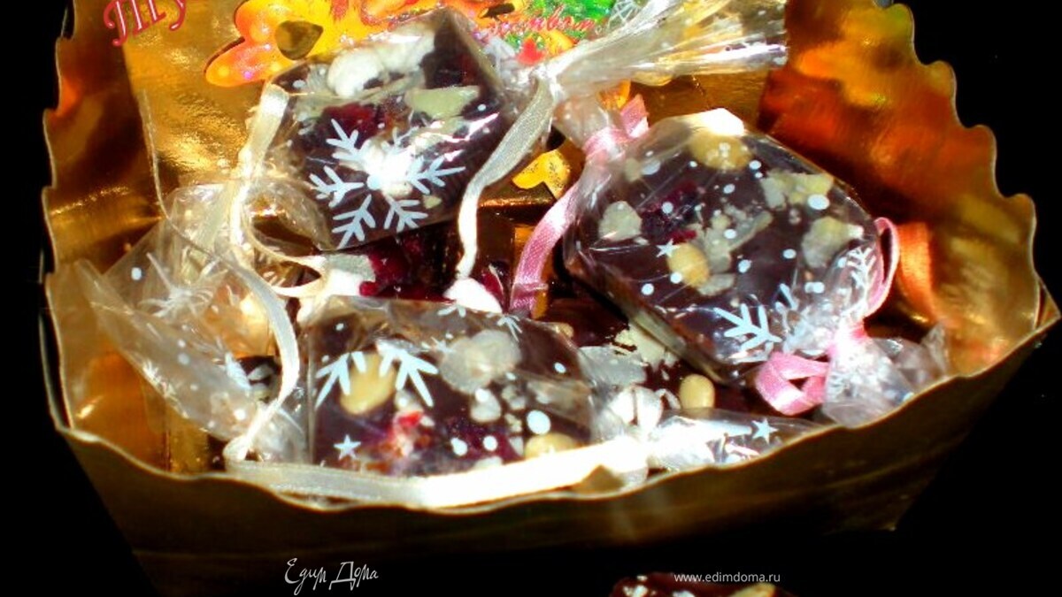 Новогодние шоколадные конфетки