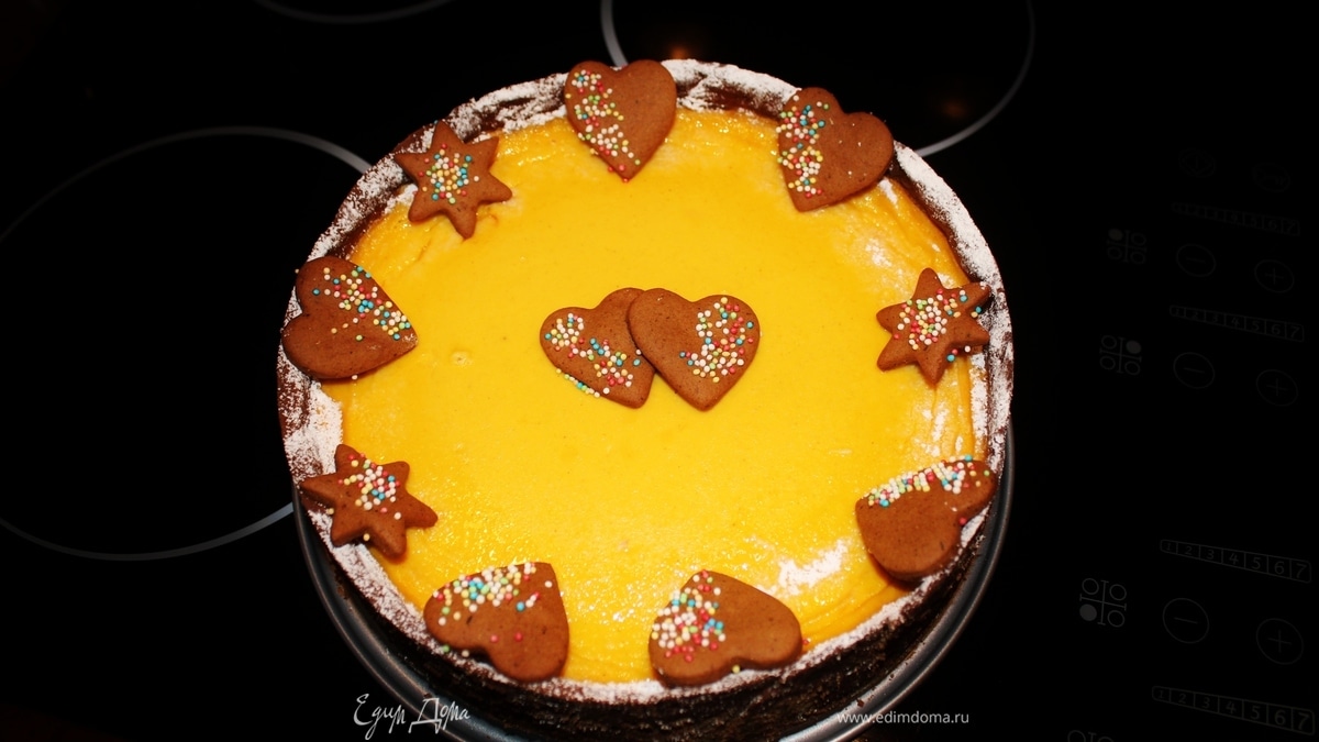 Нежный тыквенный чизкейк на основе теста пипаркук