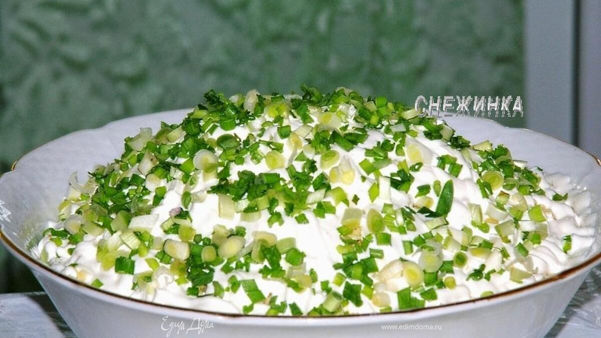 Салат из говядины с маринованными грибами