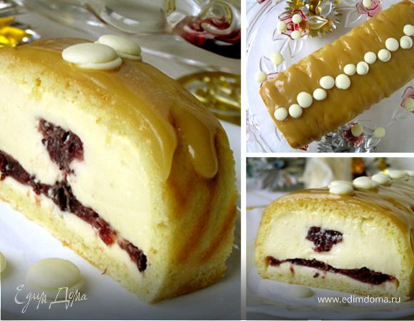 Карамельное рождественское полено