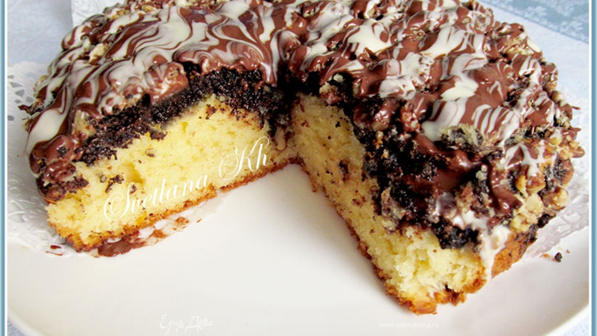 Маковый пирог с орехами "Искушение"