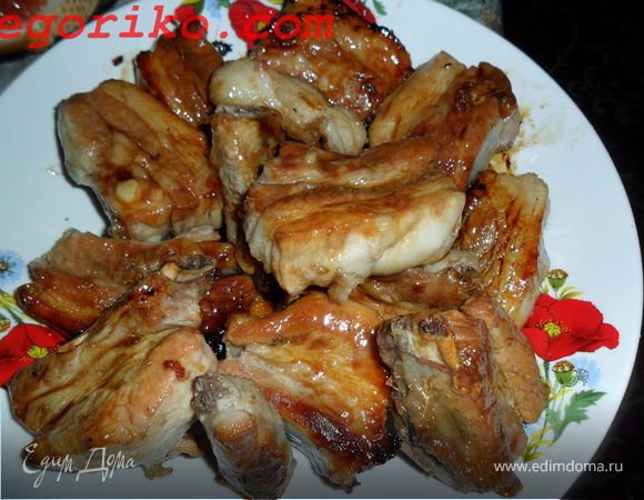 Свиные ребрышки в медовом маринаде Свиные ребрышки в медовом маринаде