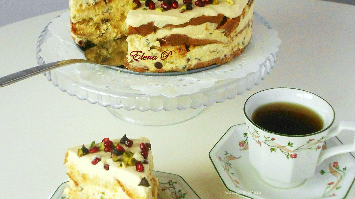 Итальянский рождественский торт (рецепт без выпечки)