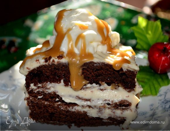 Шоколадно-карамельный брауни Шоколадно-карамельный брауни