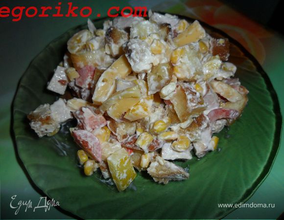 Салат «Хрустящая курочка»