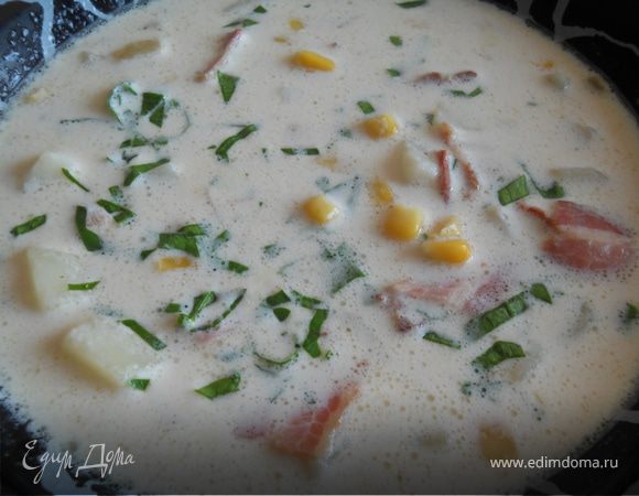 Кукурузная похлебка с беконом Кукурузная похлебка с беконом
