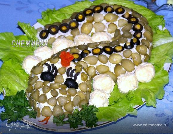 Салат «Змейка на берегу»