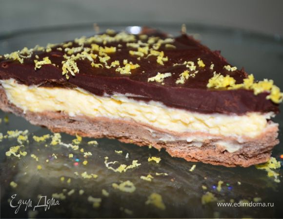 Нежный лимонно-шоколадный тарт Нежный лимонно-шоколадный тарт