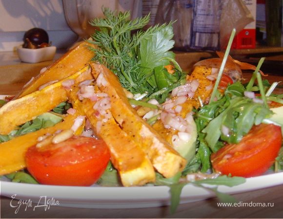 Салат с бататом