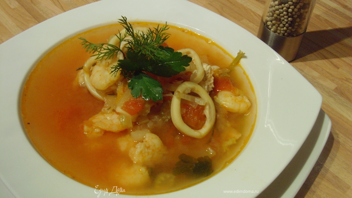 Рыбный суп буйабес