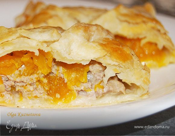Мясные пирожки с тыквой
