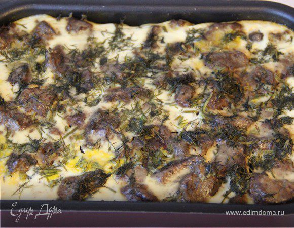 Печень в сметанной заливке