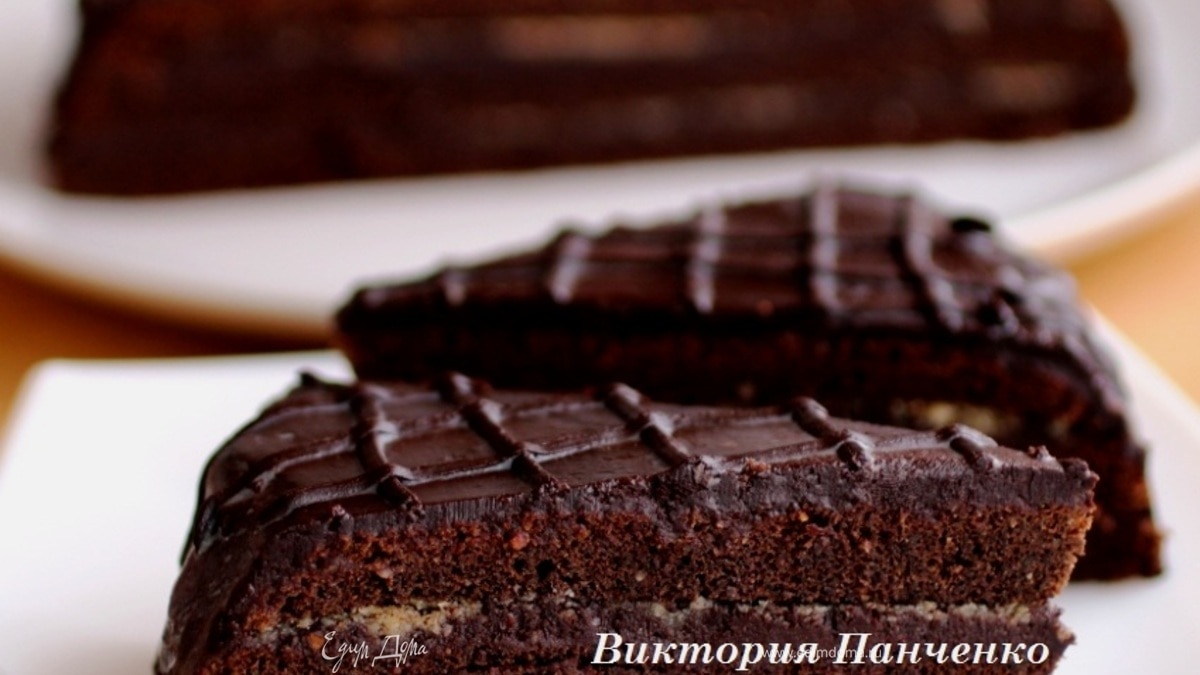 Шоколадно-ореховый экспериментальный торт "Паве"