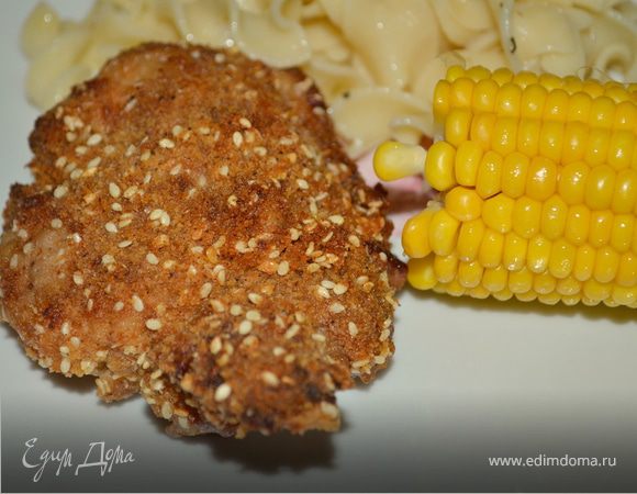 Куриные бедрышки в кунжуте Куриные бедрышки в кунжуте