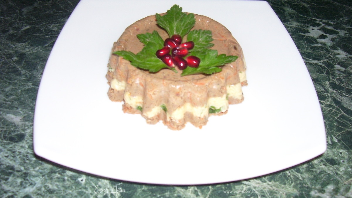 Желированный паштет с сыром