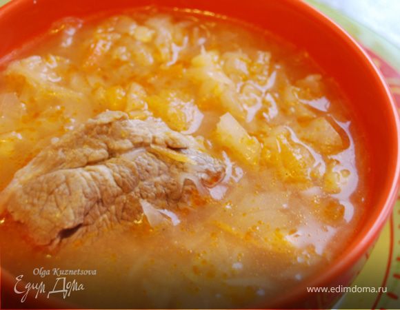 Щи с квашеной капустой