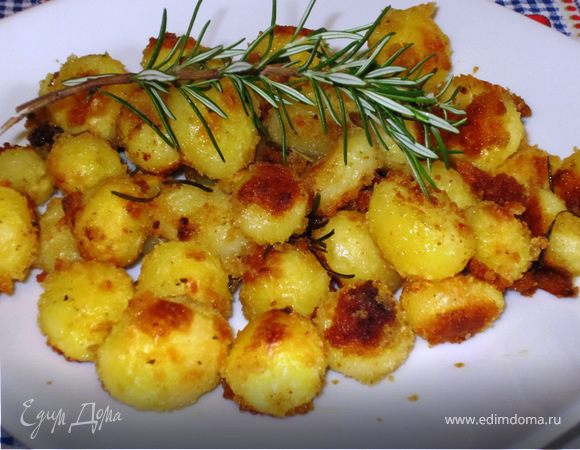 Картофель в панировочных сухарях Картофель в панировочных сухарях