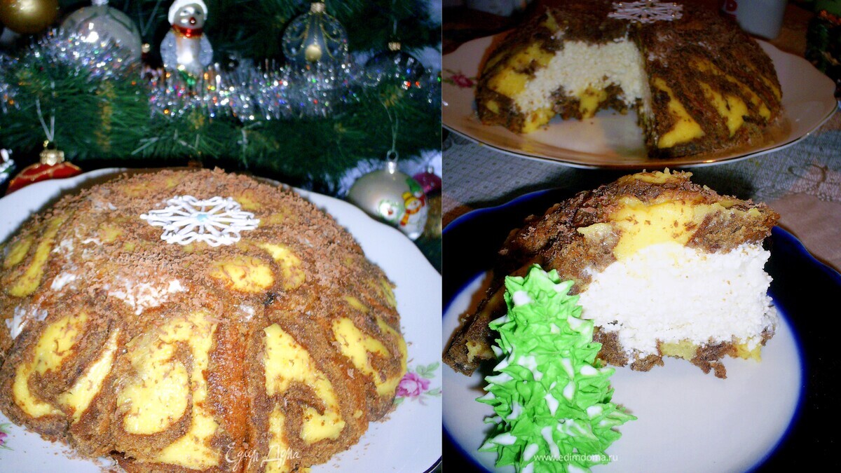 Торт "Рождественская бомба"