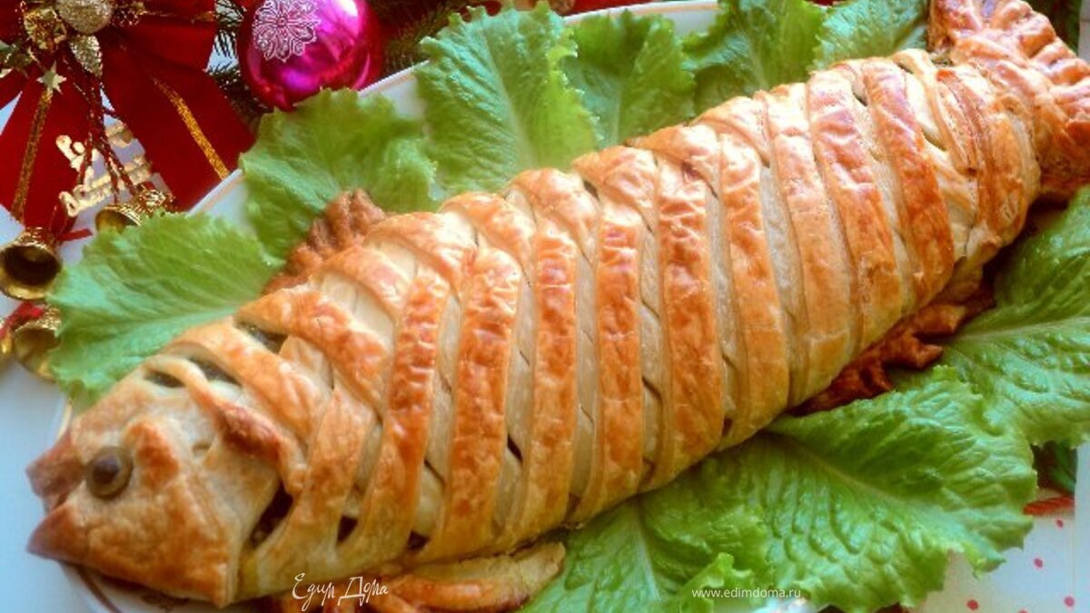 Лосось, запеченный в тесте