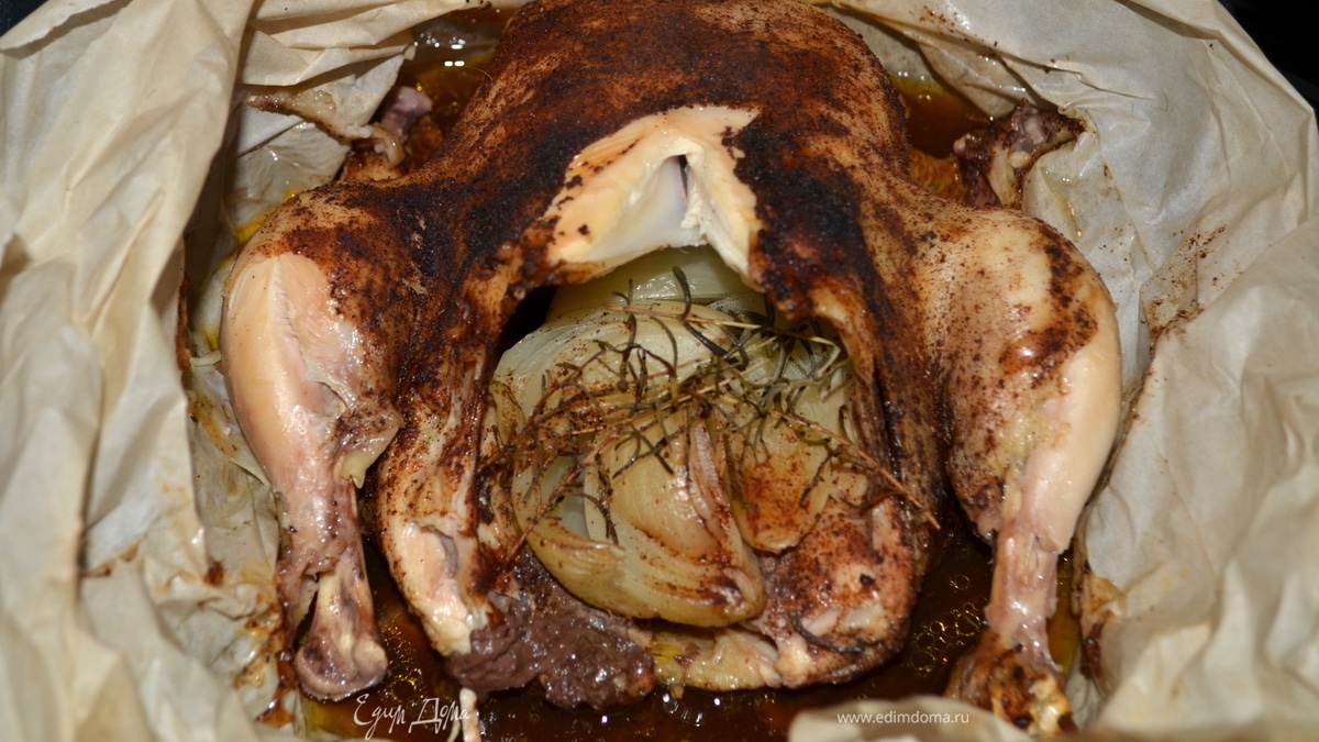 Курица в пакете