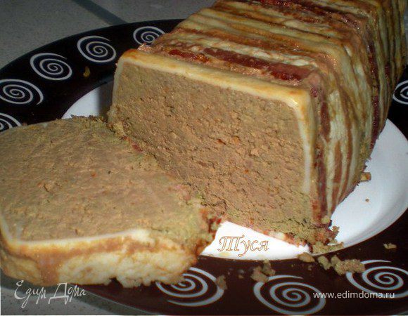 Телячья печень, запеченная с беконом Телячья печень, запеченная с беконом