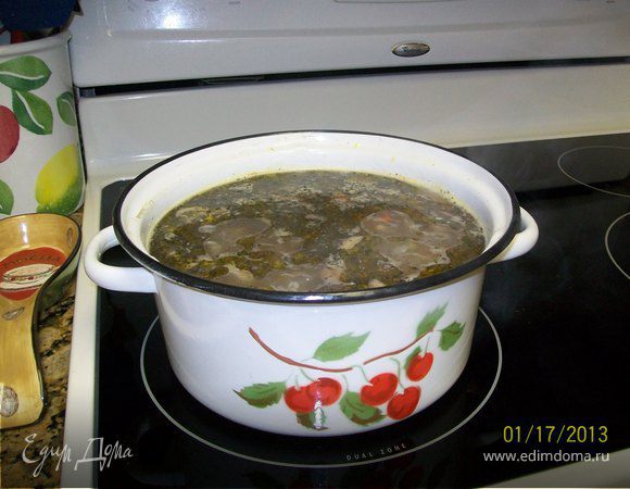 Суп перловый с грибами (Mushroom Barley Soup)