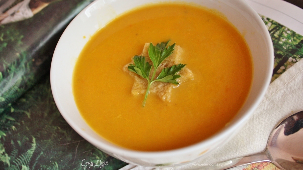 Морковно-апельсиновый суп с имбирем